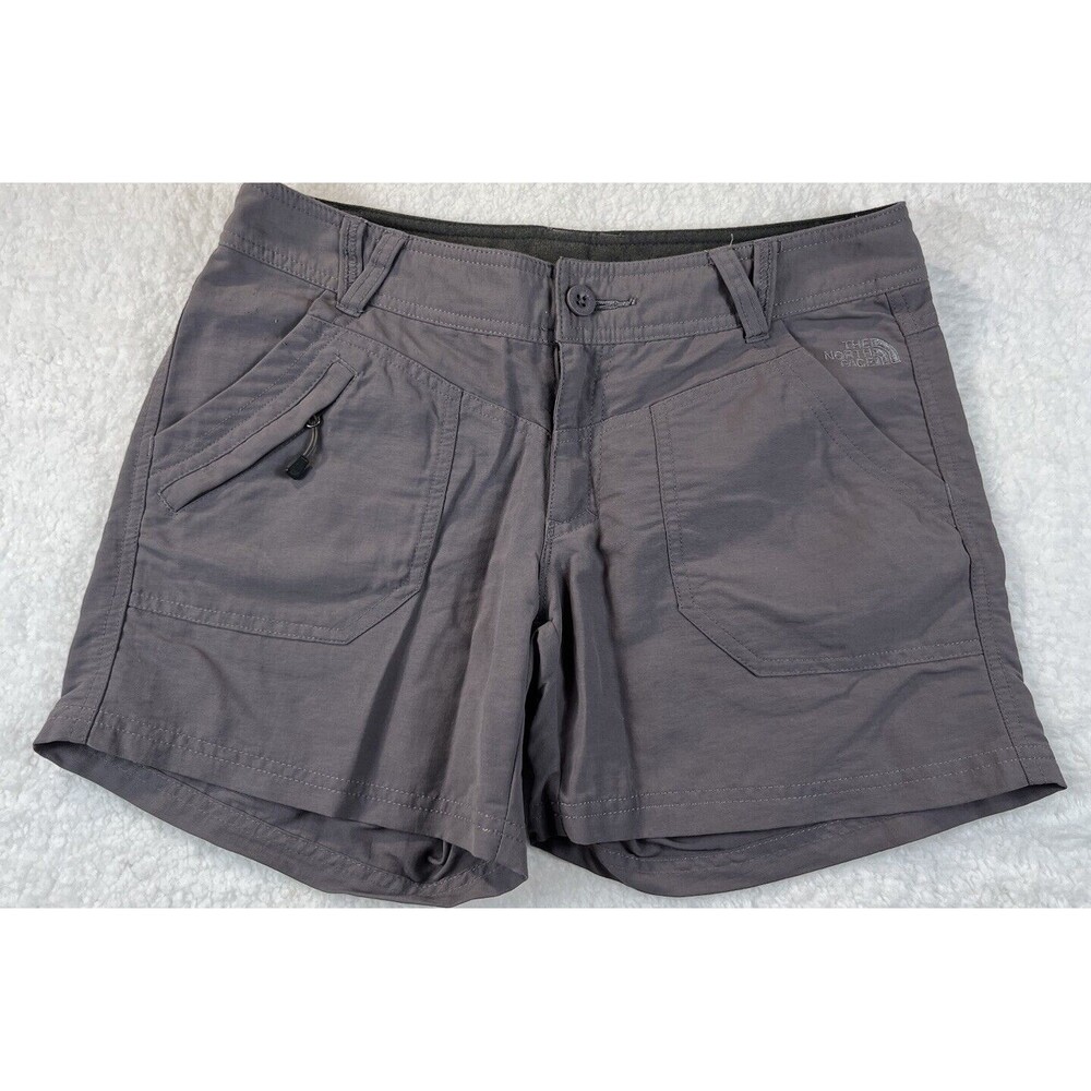 The North Face Shorts Womens 6 Gray Hiking Nylon Lightweight Outdoor Gorpcore